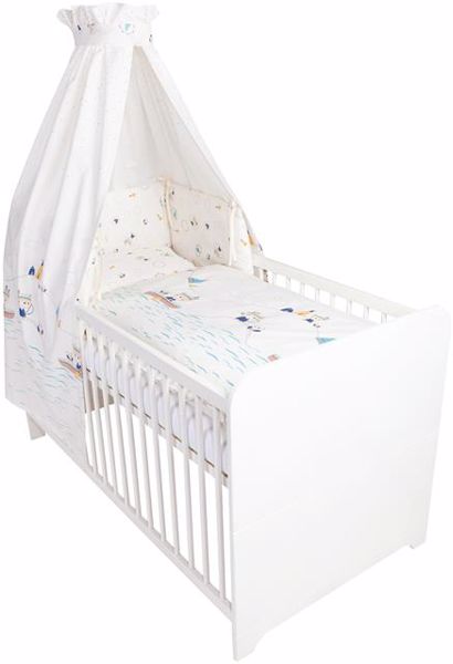 Zöllner 521034pcs 1814 0 Indianercamp négyrészes ágynemű Zöllner ágynemű szett bölcsőbe | BabaMamaOutlet.hu