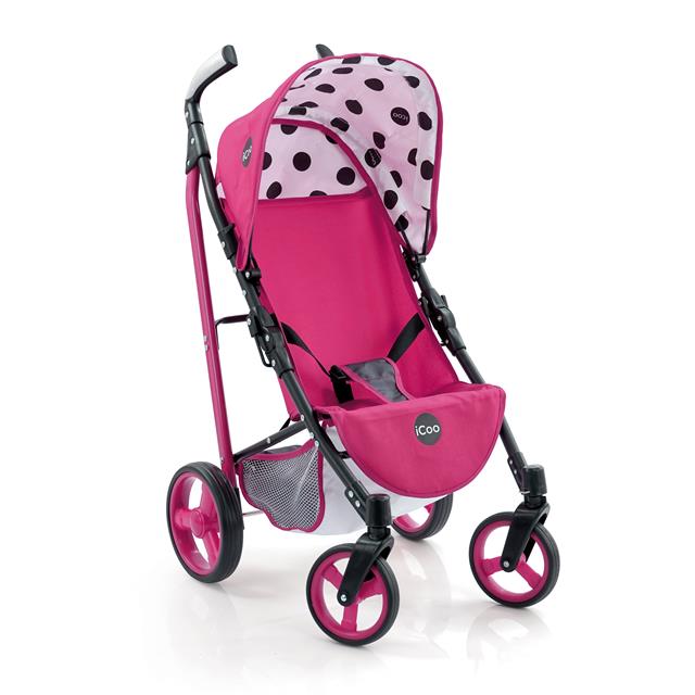 Hauck I' coo Doll Pluto Stroller icoo Pink kočík pre bábiky BRENDON