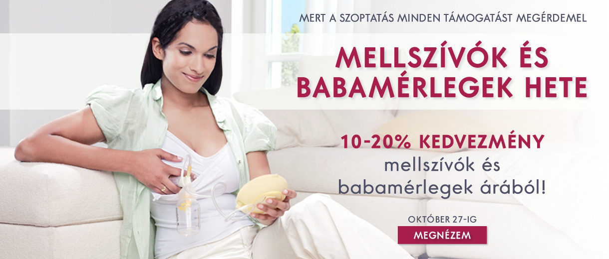 Mellszívók és babamérlegek hete - 10-20% kedvezmény